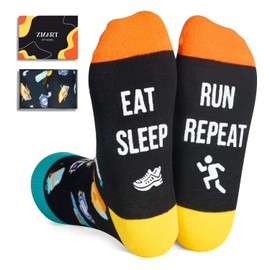Zmart Gifts for Runners Men Women - Running Gifts, Funny Running Socks for Runner, Novelty Socks