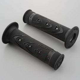 Daytona ProGrip 98053 Motorcycle Grip Handle Diameter 0.9 inch (22.2 mm), 4.9 inches (125 mm), Anti-Vibration Gel, End Non-Penetration, 721 Type, Black/Gray