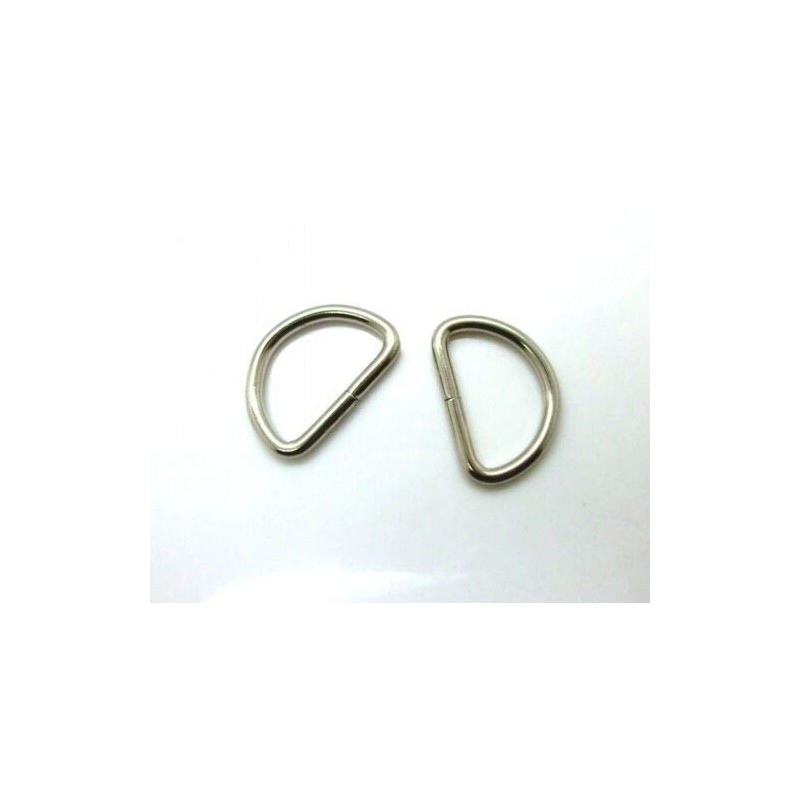 Bonnin 6Pcs Quality Metal D Rings Fasteners Buckles for Webbing