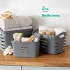 LIVIVO Set of 3 Storage Baskets Kaari – Weaved Stackable