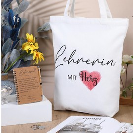 Sinmoe 4er Set Beste Lehrerin Geschenke Dankeschön Geschenke für Lehrer Spirale Notizblock Holz Kugelschreiber Tasche Schlüsselanhänger Abschiedsgeschenke für Danke Erzieherin Grundschule Weihnachten