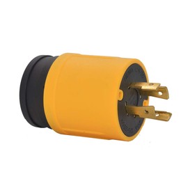 TBSE NEMA L14-20P UL Listed 20 Amp, 125/250 Volt Industrial Grade Turn Locking Plug, 3P, 4W,Black/Yellow