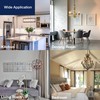 FLSNT 60W Equivalent LED Chandelier Light Bulbs, Dimmable, E12 Base,