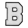 Letter B - 2-1/2" Chenille Stitch Varsity Iron-On Patch by