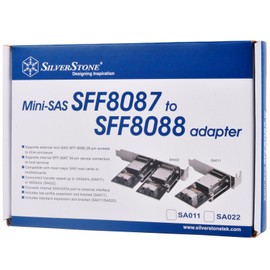 SilverStone SST-SA011 - Internal Mini SAS 26pin SFF8087 to External 36pin SFF8088 om PCI-E Card Bracket