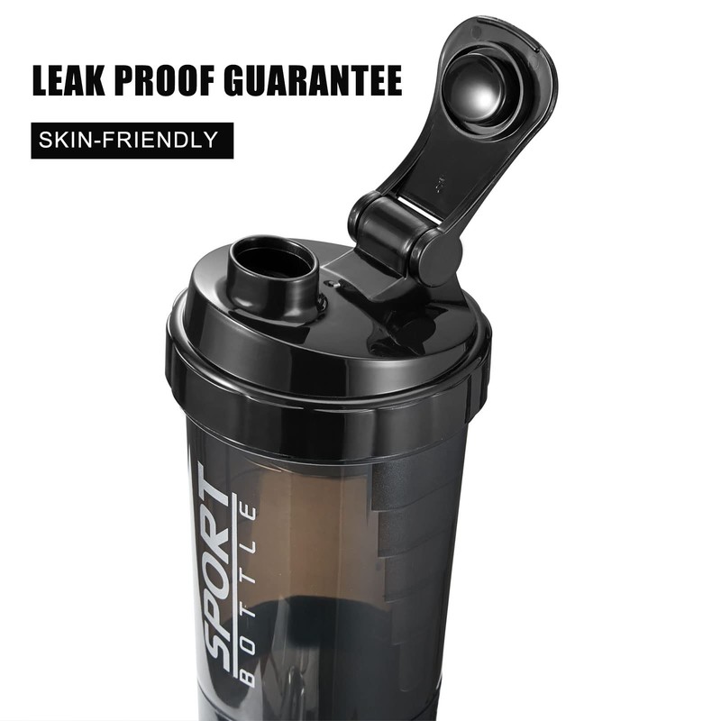 16 oz Shaker Water Bottle for Protein Mixes, Pre Workout