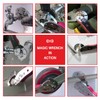 Multi-Function Magic Wrench Universal Adjustable auto-ratcheting Works as Reversible Ratchet
