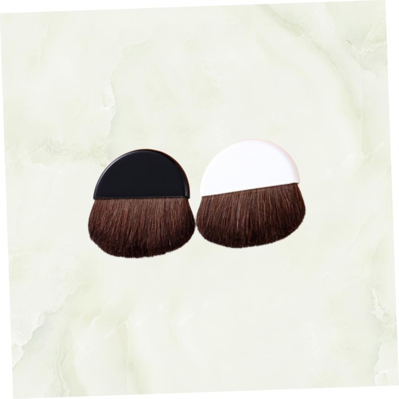 FOMIYES 2sets Professional Makeup Brush Blush Brush Set Portable Horsehair