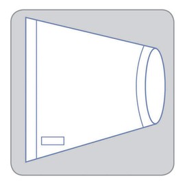 Medline DYNJE63654S Sterile Rectangular Cover for Surgical Intensifiers/Equipment, Banded Bag, 54" Length x 36" Width, Clear (Pack of 25)