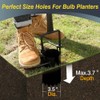 Colwelt Bulb Planter Tool Long Handle, Serrated Base Gardening Bulb