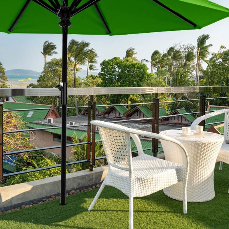 Anyingkai Parasol Holder, Balcony Railing, Adjustable, Space-saving Parasol Holder, Balcony