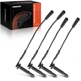 Juego de cables de bujía de encendido A-Premium de 4 piezas compatibles con Subaru Baja 2003-2006, Forester Impreza Legacy 1999-2004, Outback 2000-2004, 2.2L 2.5L