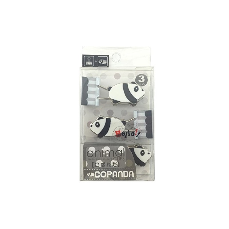 Sancake Com Double Clip Hello Animal HAC-CP3 Komanda, 3 Pieces