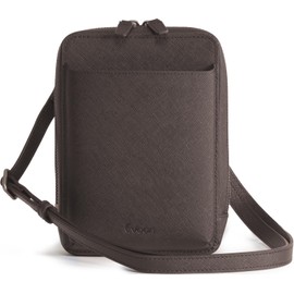 [Evoon] Fresh Smartphone Pouch Leather, Smartphone Pouch, Genuine Leather, Men's Pouch, Shoulder Bag, Small Pouch, dark brown