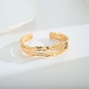 LILIE&WHITE Gold Bangle Gold Cuff Bracelets For Women Chunky Gold