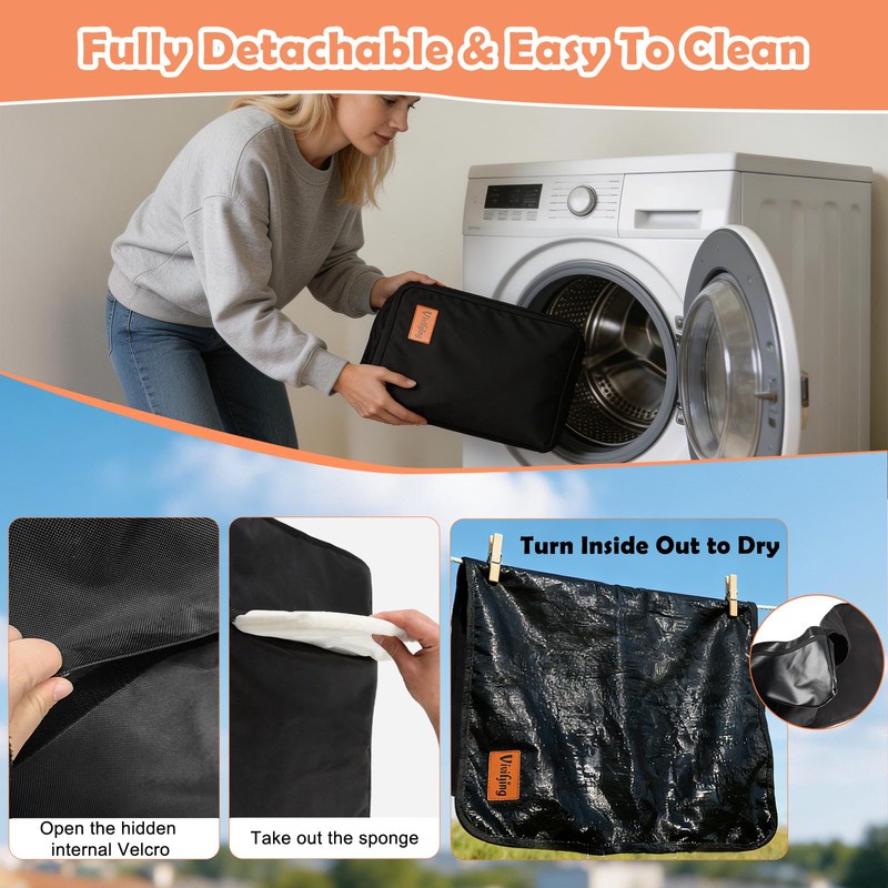 Vivifying Chew Proof Dog Bed for Aggressive Chewers, Waterproof Crate