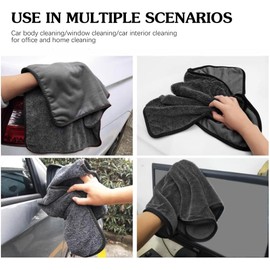 Streak-Free Shiny Wipes,3pack 40x60cm Magicwipe XXL Bathroom Drying Cloth,Thickened Reusable Microfibre Towel for Car Detailing, Kitchen & Windows