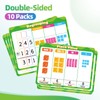 10 PCS Place Value Chart Dry Erase Flash Cards, Addition