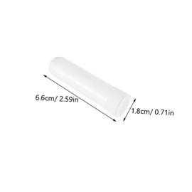 Minkissy 12 Pack Essential Oil Tubes with Cotton Wick Reusable Odorless Portable for Aromatherapy (set of 12)