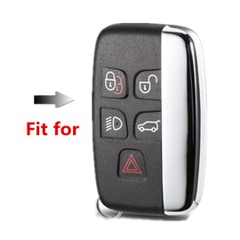 Happyit Zinc Alloy Car Key Covers 360° Protection Fit for Land Rover Range Rover Sport A9 Discovery 2 3 4 Sport for Jaguar XF A8 A9 X8 XE XF XFL (Matt Color)