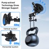 Taisioner Camera Suction Cup Mount 4.5in Pump-actived Vacuum Suction Mount