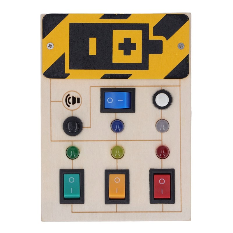 Light Up Sensory Board Noiseless Educational Portable Wooden LED Light