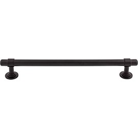 Top Knobs TK3008BLK 18 in. (457mm) Ellis Collection Appliance Pull, Flat Black