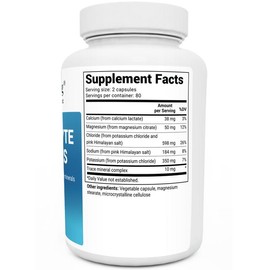 Electrolyte Capsules with Potassium & Magnesium – Hydration & Muscle Support for Fitness & Health – 160 Vegetable Capsules – Dietary Mineral Supplement