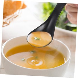 Alipis 6pcs Ceramic Spoon Table Soup Spoons Noodle Japanese Serving Spoon Rice Spoons Japanese Spoons Coffee Spoon Beautiful Spoons Serving Ladle Small Soup Spoons Food Ceramics Black