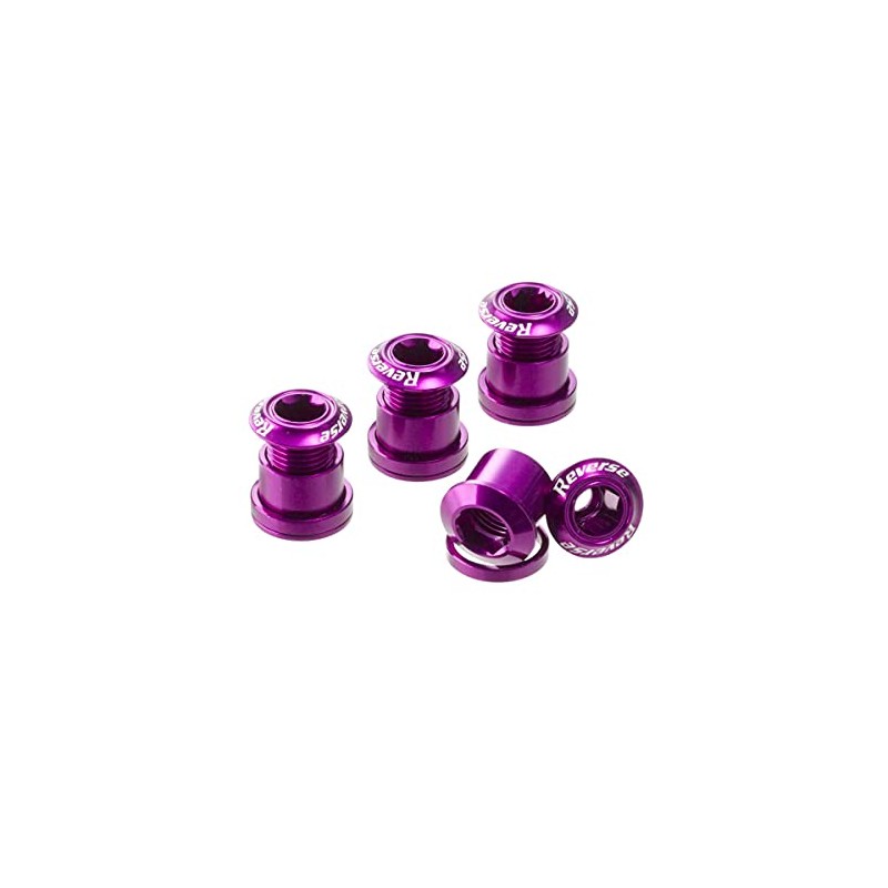 Reverse Chainring Screws Set of 4 Aluminium Purple