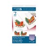 Leisure Arts Tea Towel 17"x28" Sleigh 2pc, Towel Set, Embroidery