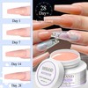 Saviland Builder Gels Nail Kit -3PCS*30g Clear Nudes Pink Hard