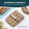 KLINGENHELD® Precise Tweezers Set with Hand-Cut Tips - Perfect for