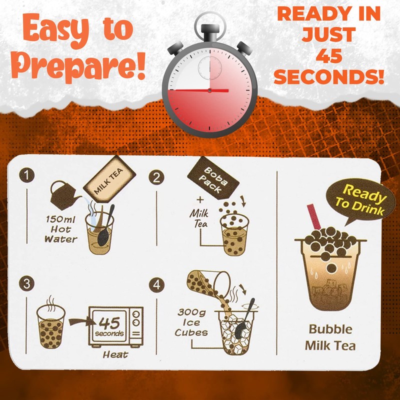 Fusion Select 5 Packs Taro, Mango, Honeydew, Strawberry Bubble Tea