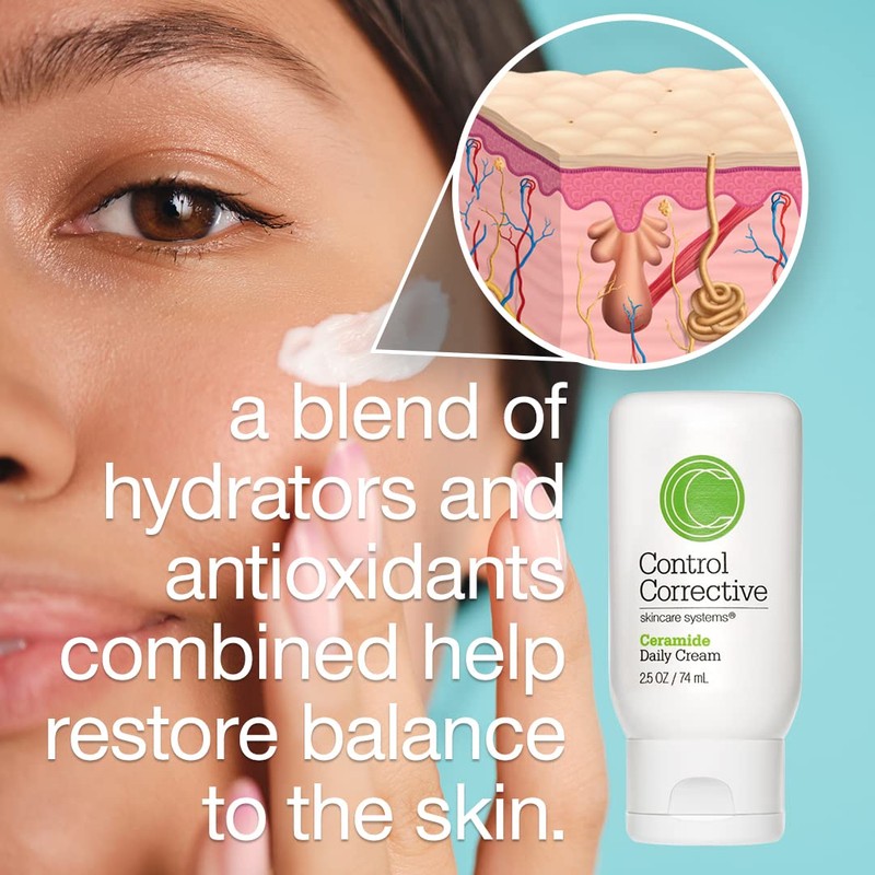 CONTROL CORRECTIVE Ceramide Daily Cream, 2.5 Oz - Light, Creamy