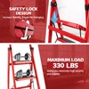 3 Step Ladder Folding, Step Stools for Adults with Wide