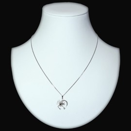 InCollections Silver Pendant with Robust Necklace 42 cm Zodiac Sign Scorpion 925 Sterling Silver 1001201316100
