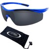Semi Rimless Lightweight Sport Sunglass for Golf, Fishing, Running, and