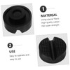 ABOOFAN 2pcs Heavy Duty Rubber Jack Stand Pads Non Slip