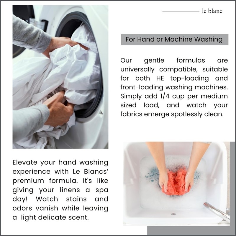 Le Blanc Linen Wash Classic Scent Clean Vintage Precious Heirloom