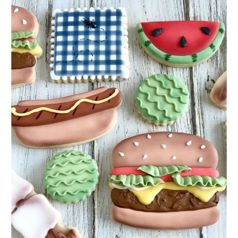 Unbranded Hamburger Cheeseburger Burger BBQ 3.5'' Cookie Cutter Metal