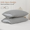 Simple&Opulence Belgian Linen Pillowcase Basic Style 55% Linen 45% Cotton