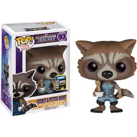 Funko Rocket & Potted Groot (2015 Summer Con Exc): Pop! Vinyl Figure & 1 Compatible Graphic Protector Bundle (093 - 05340 - B)