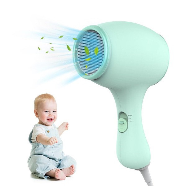 Kinderfön, 550W Miniföhn für Mädchen, Kinder Föhn mit 3 Temperatur,