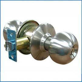 Cylindrical Interior Door Handle & Lock for Bedroom and Bathroom Entrance Door