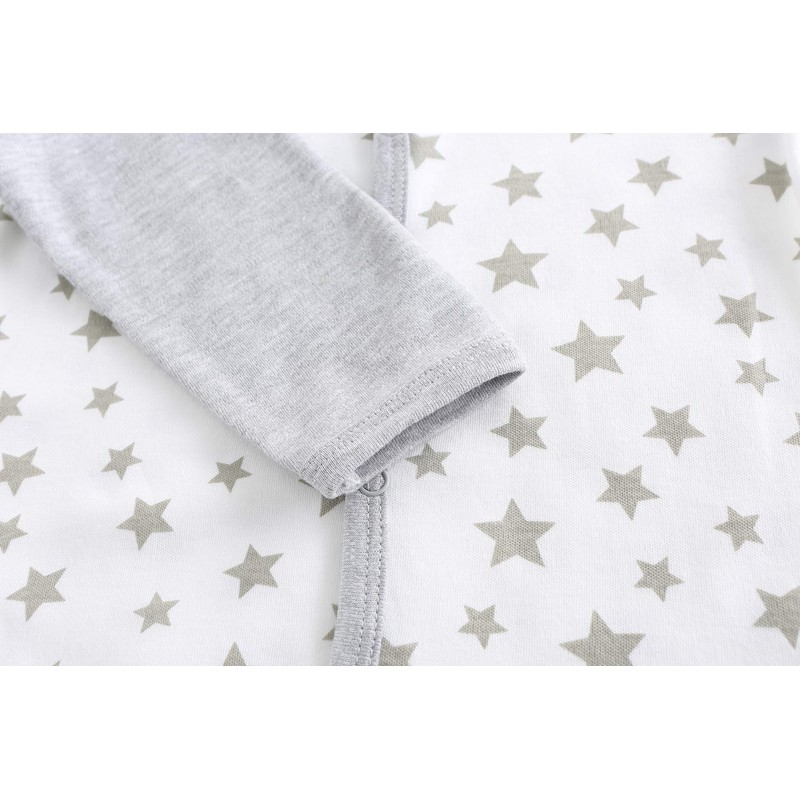 Kiddiezoom Baby Boys Cartoon Giraffe 100% Organic Cotton 2-Pack Coverall