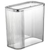 Sooyee Clear 14 Liter Bathroom Trash Can with Lid,3.9 Gallon