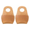 Briny River Leather Thumb Guards, 80 x 52 mm, Wood