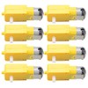 GUUZI 8pcs TT DC Gear Motor Double Shaft 3-6V Gear