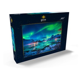 MyPuzzle Northern Lights (Aurora Borealis) on the Lofoten Islands, Norway - Premium 1000 Piece Puzzle - MyPuzzle Special Collection by Puzzle Galaxy